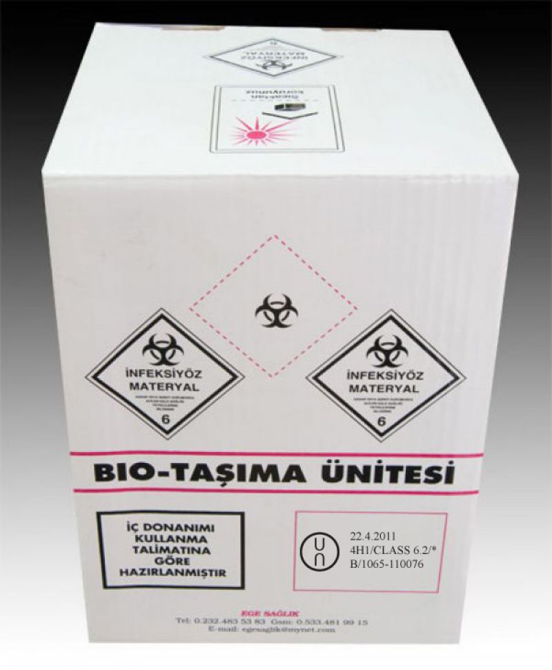 Vaccine transport container with digital heat indicator