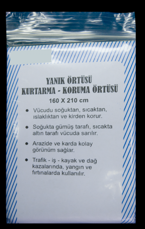 TERMAL BATTANİYE YANIK ÖRTÜSÜ (RESCUE BLANKET)